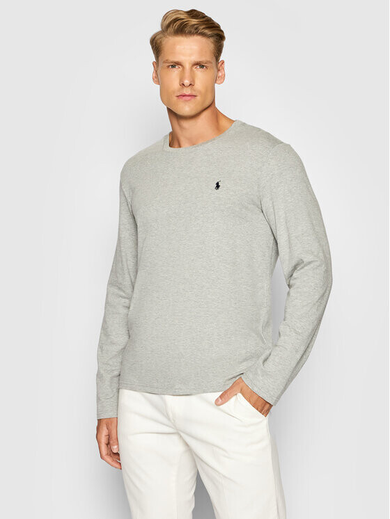 

Классический крой с длинными рукавами Polo Ralph Lauren, серый
