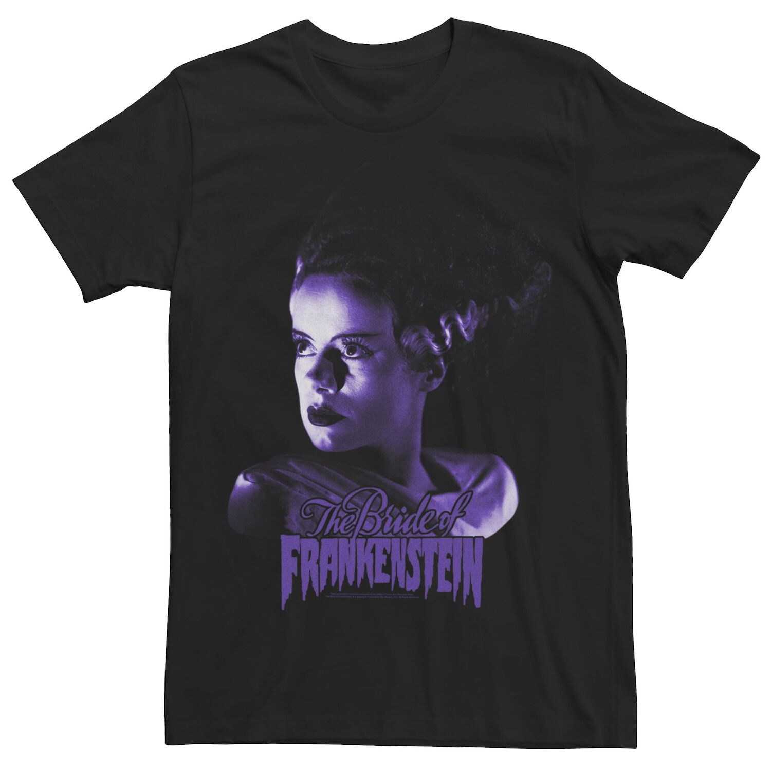 

Мужская универсальная футболка с логотипом Monsters Bride of Frankenstein Licensed Character