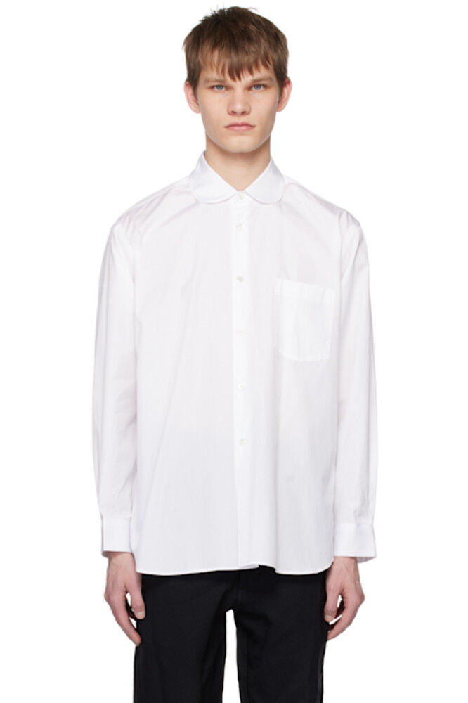 

Белая рубашка с воротником Питер Пэн Comme des Garçons Shirt