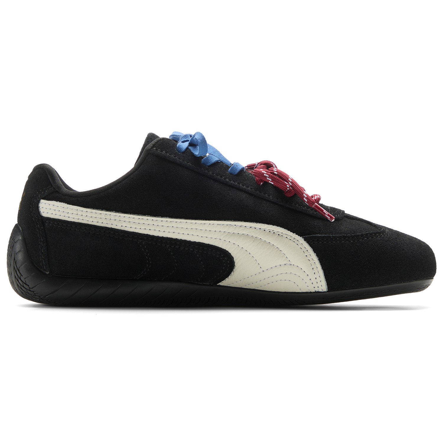PUMA Скоростные коты коллекции устойчивые к истиранию низкие повседневные туфли унисекс черные черные со шнурками, цвет Black (laces) — фото 3