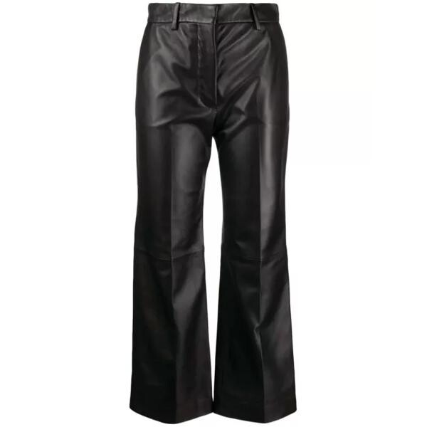 

Брюки talia leather cropped trousers Joseph, черный