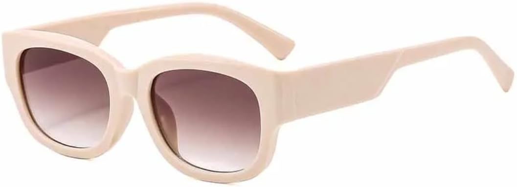 

Винтажные овальные женские солнцезащитные очки в маленькой оправе, роскошные мужские очки для активного отдыха, путешествий, вождения, походов, защита от УФ-излучения UV400 TVTBBVV, Beige Tea