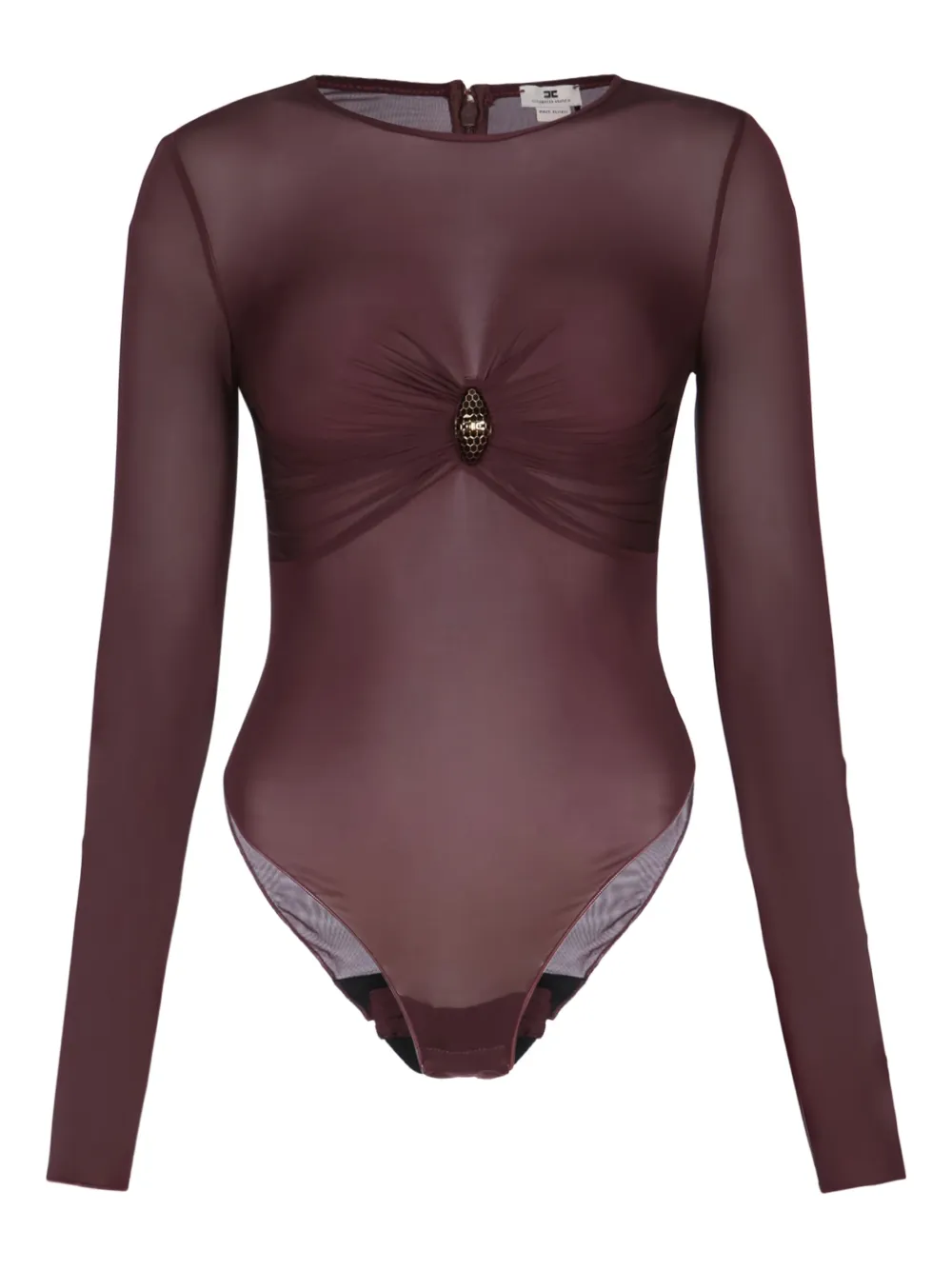 

Боди с отделкой Elisabetta Franchi, фиолетовый