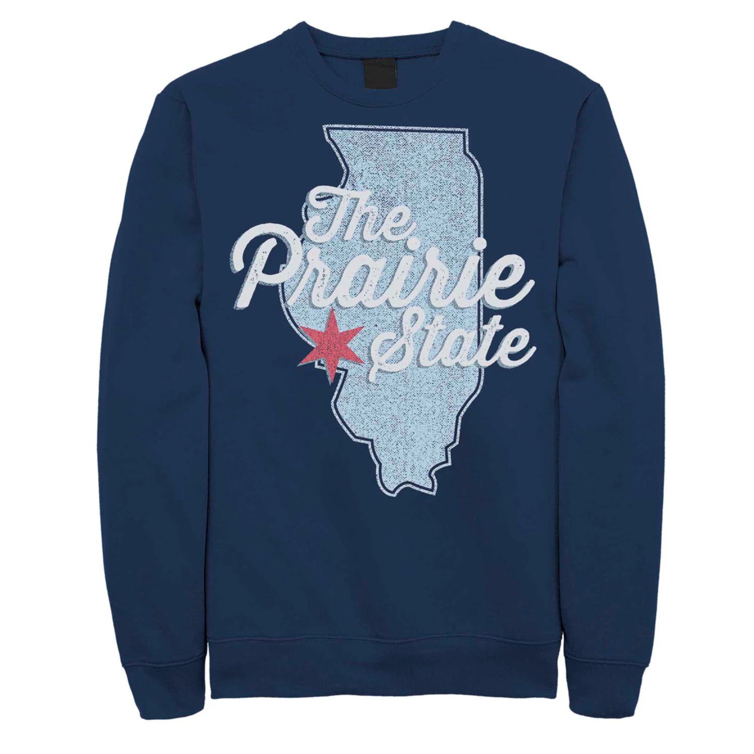 

Лонгслив с рисунком Illinois "The Prairie State", синий