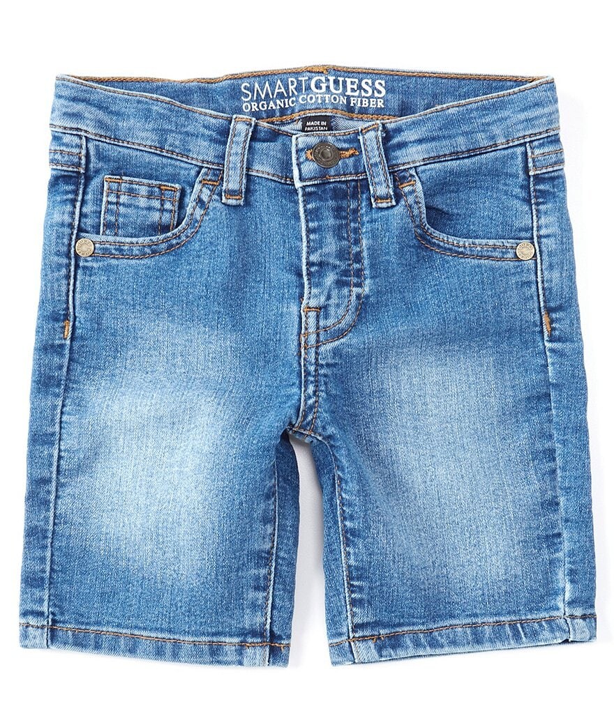 

Джинсовые шорты Guess Little Boys 2T-7 Core из эластичного денима, синий