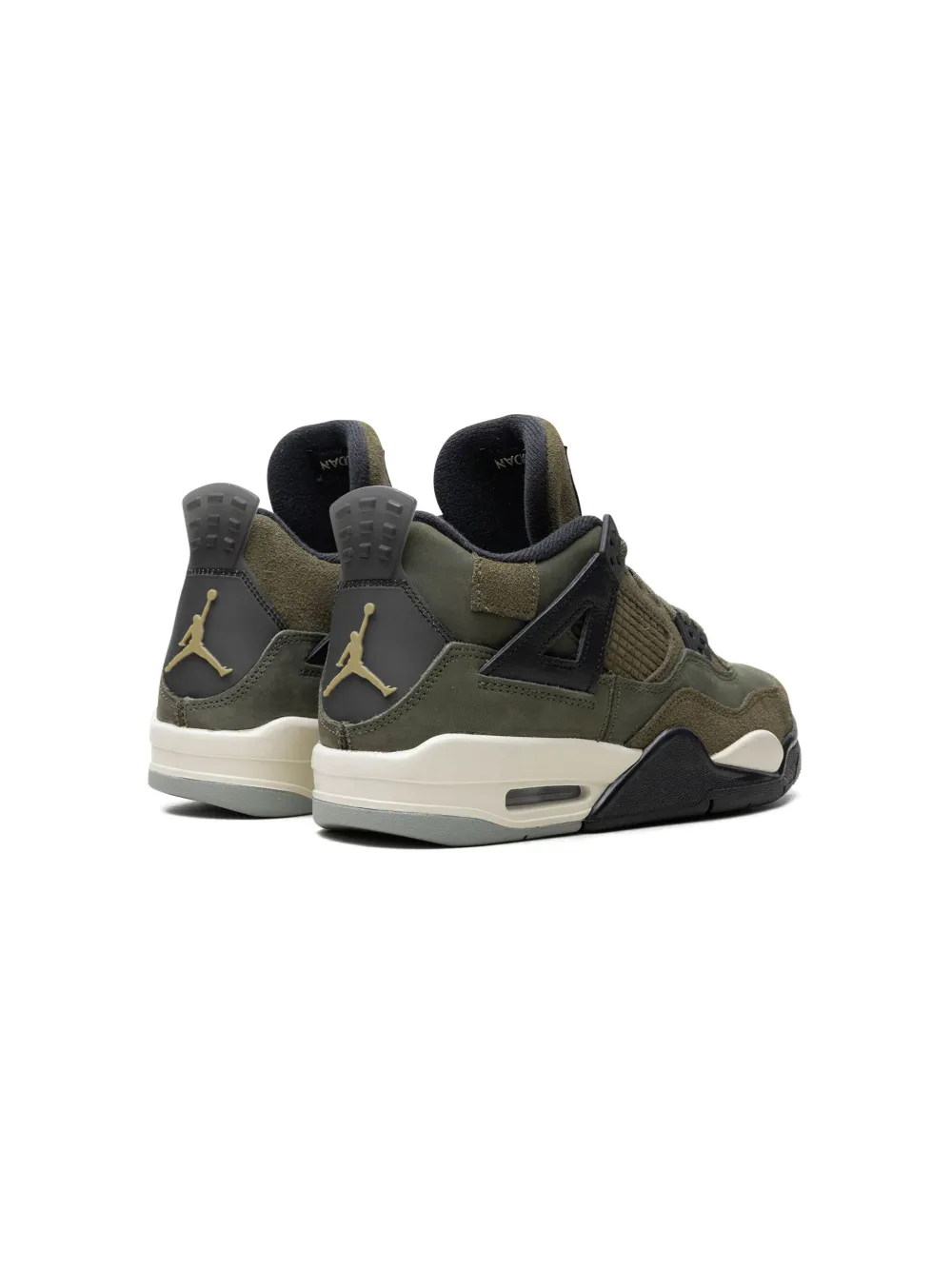 Кроссовки Air Jordan 4 SE Craft Olive Jordan Kids, зеленый — фото 4