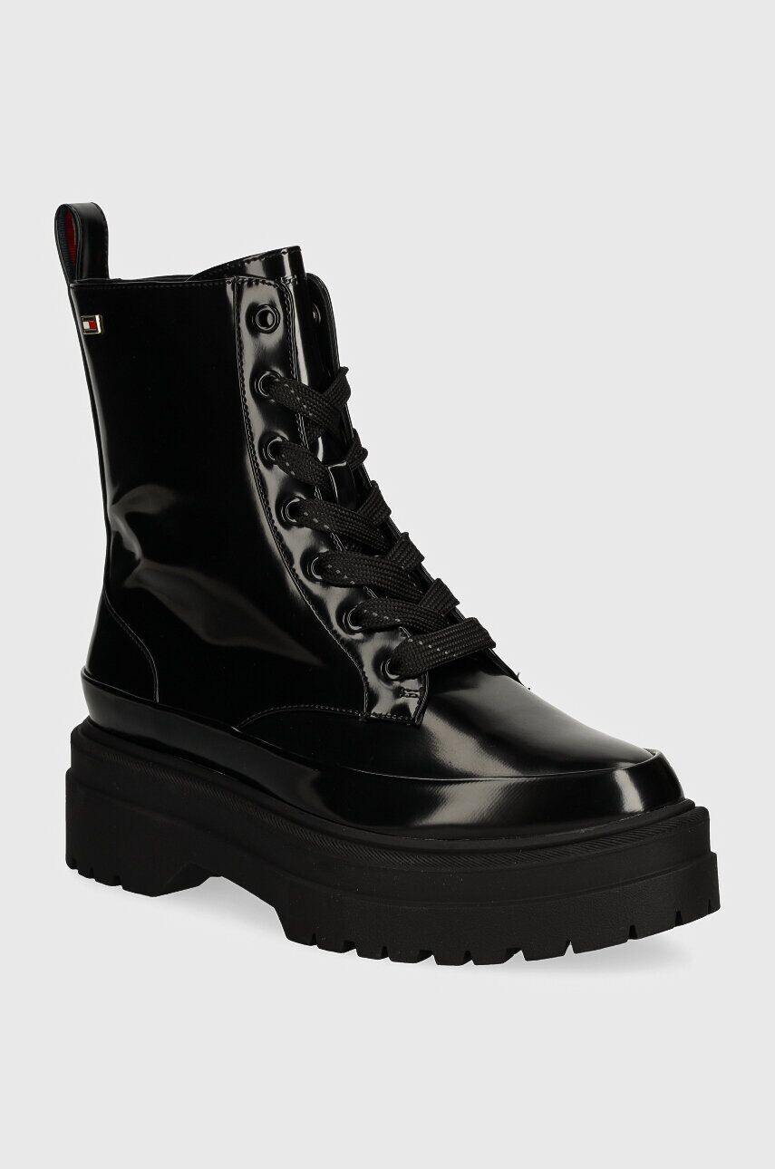 

Ботильоны Tommy Hilfiger FLAG RAIN LACE UP BOOT, черный