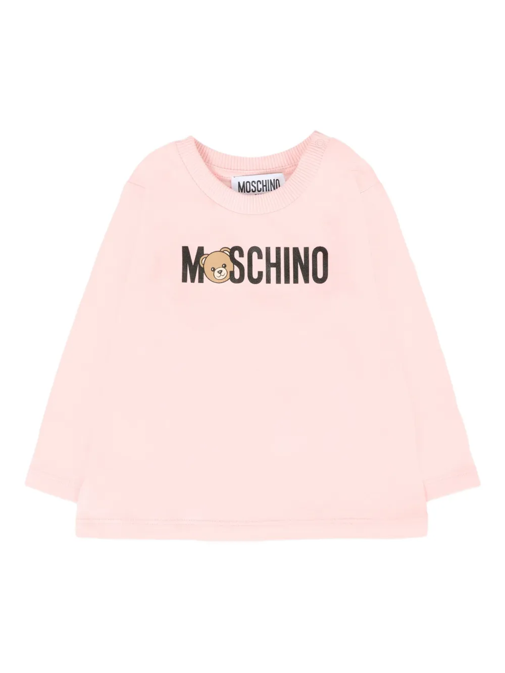 

Толстовка с логотипом Moschino Kids, розовый