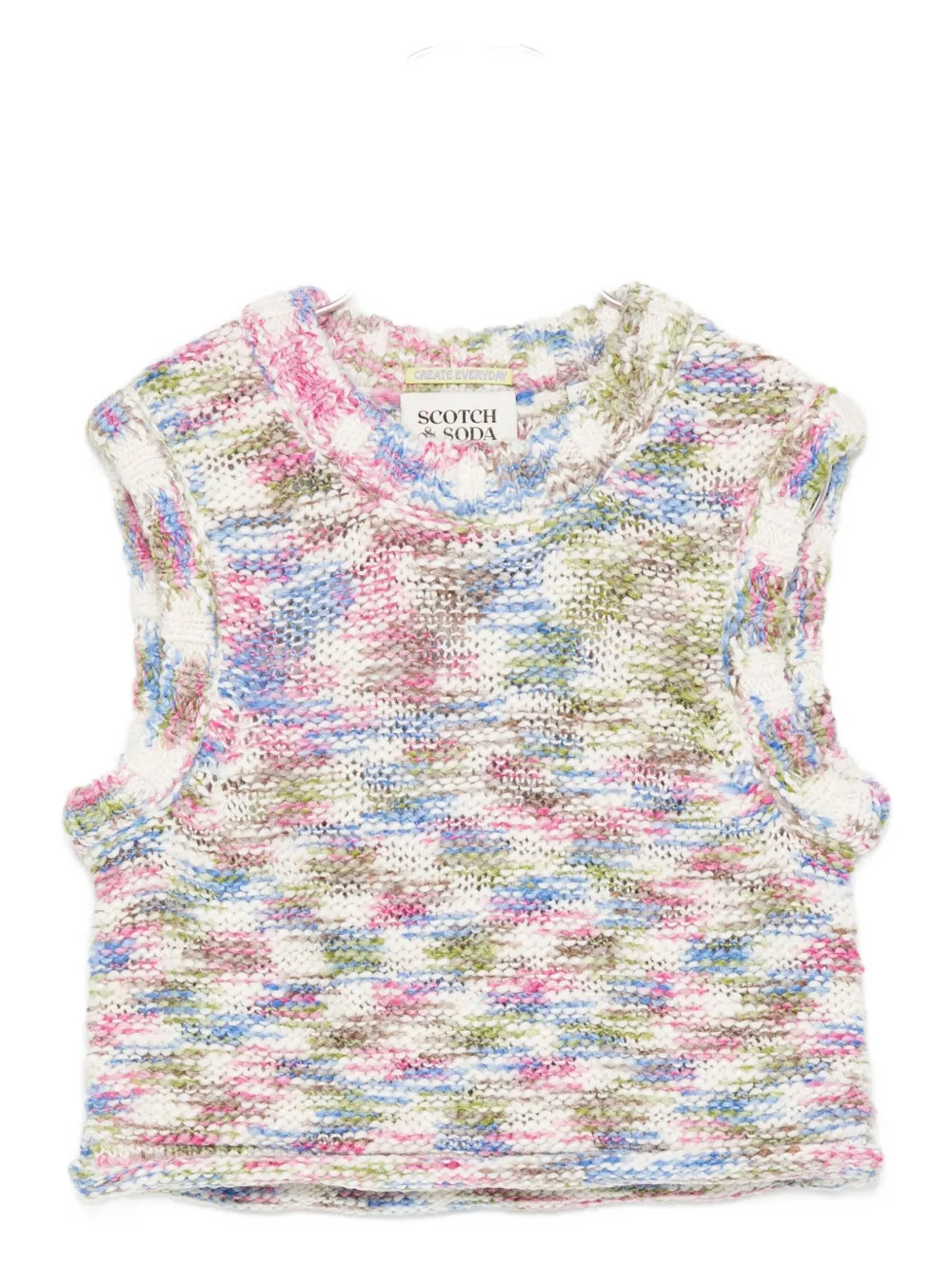 

Меланжевый топ Scotch & Soda Kids, синий