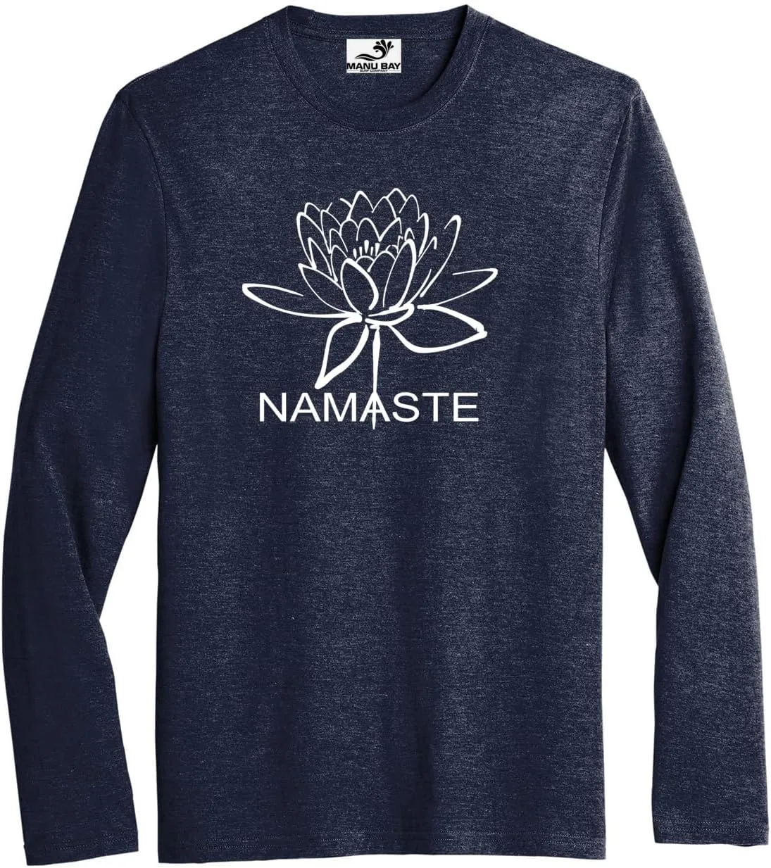 

Мужская футболка с длинным рукавом Namaste Lotus Flower, Moisture-Wicking, Triblend Yoga Clothing For You