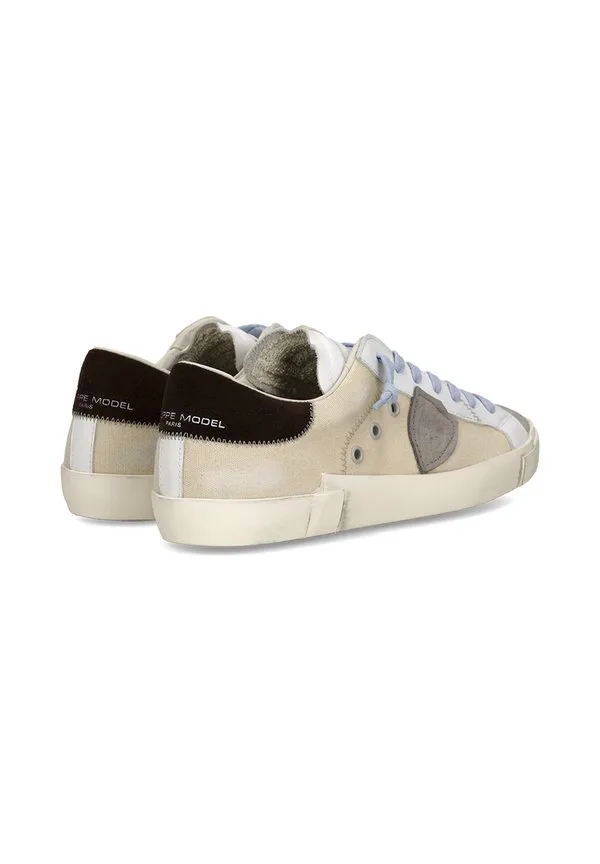 Низкие кроссовки prsx из ткани Philippe Model, Beige — фото 4