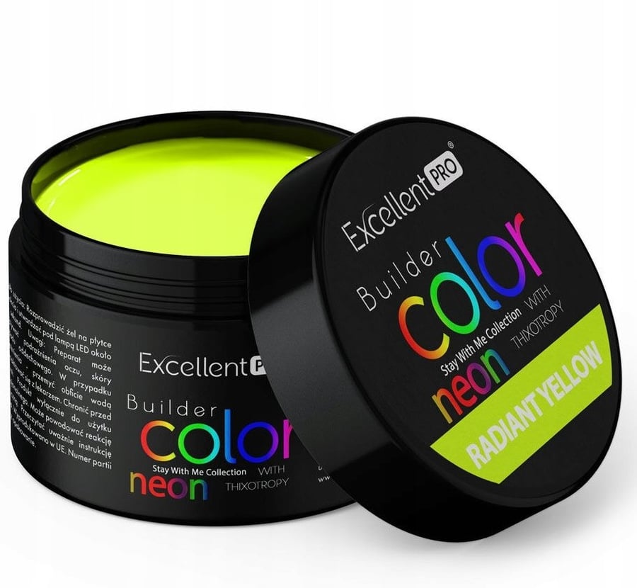 

Excellent Pro Builder Gel Neon Yellow Radiant Yellow 15 г