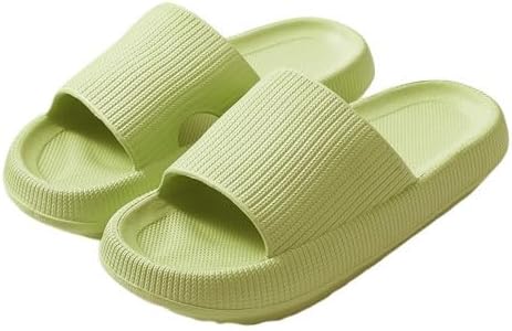 

Тапочки KWEIEST для женщин и мужчин, подушечные тапочки, открытые садовые туфли, женские сандалии, мягкие легкие тапочки для душа для использования дома и на улице, зеленый