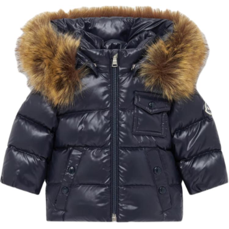 

Пуховик для младенцев и малышей Moncler, marine синий