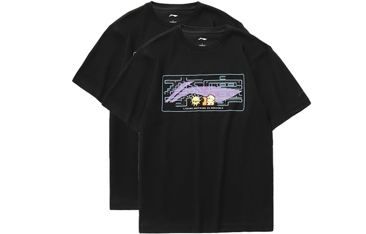 

Футболка LiNing Unisex 2 шт черный