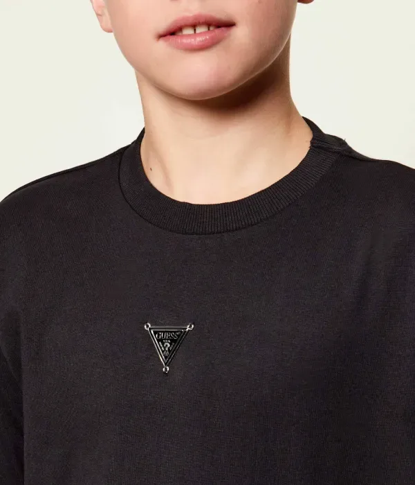 Футболка ТЯЖЕЛАЯ regular fit Guess, черный — фото 3