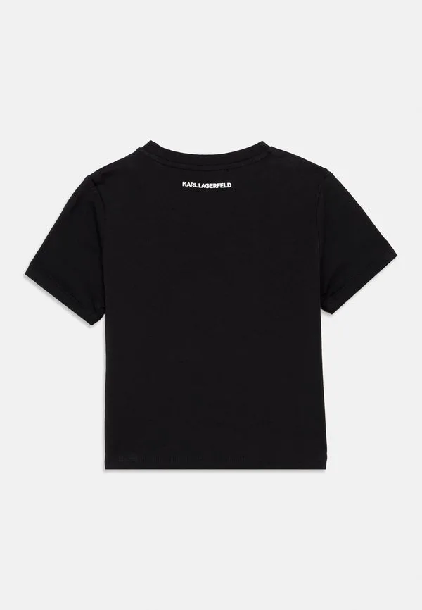 Футболка с принтом Karl Lagerfeld Kids, Black — фото 2