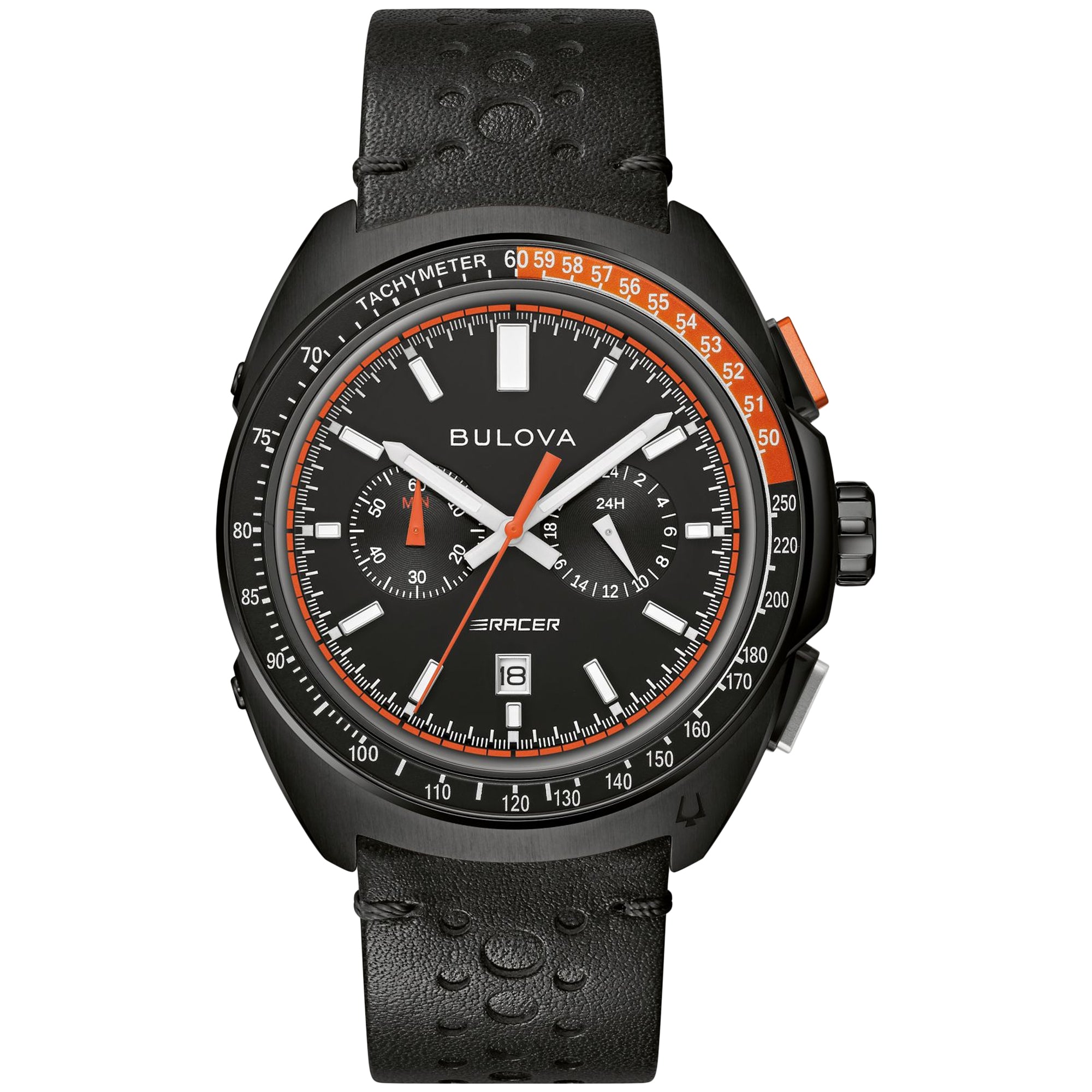 

Мужские часы Bulova Racer Chronograph с черным циферблатом