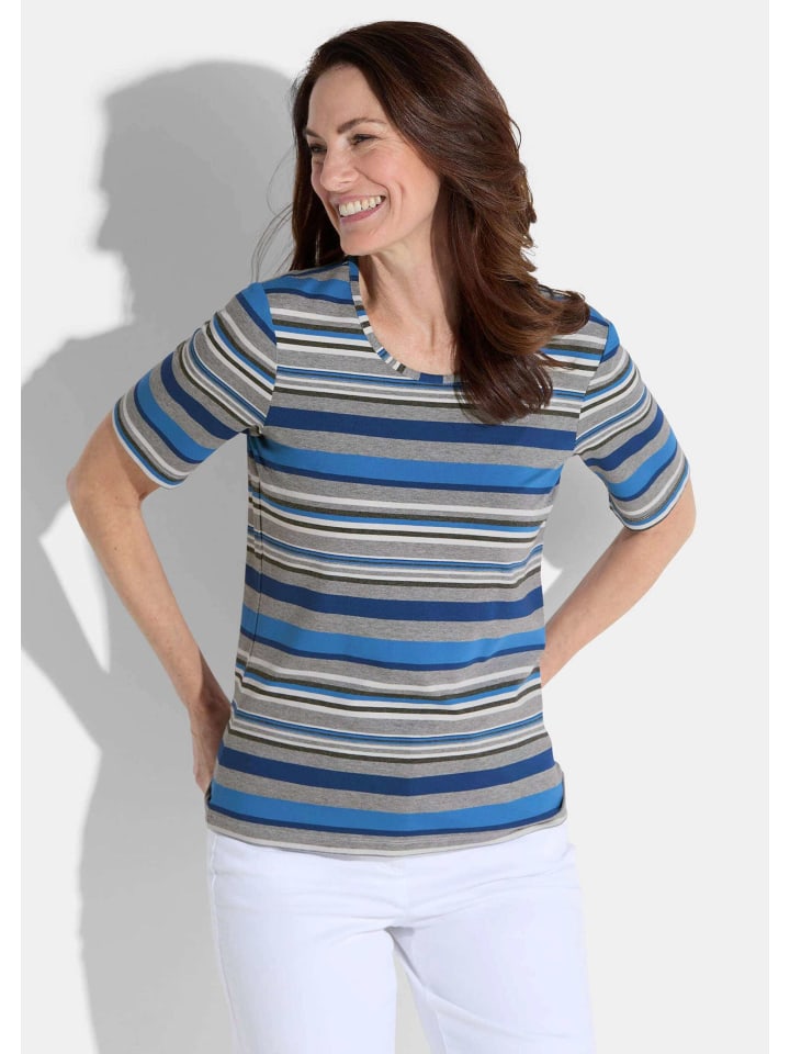 

Рубашка серого / синего / белого цвета / с узором GOLDNER