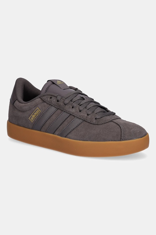 

Замшевые кроссовки VL Court 3.0 Adidas, серый