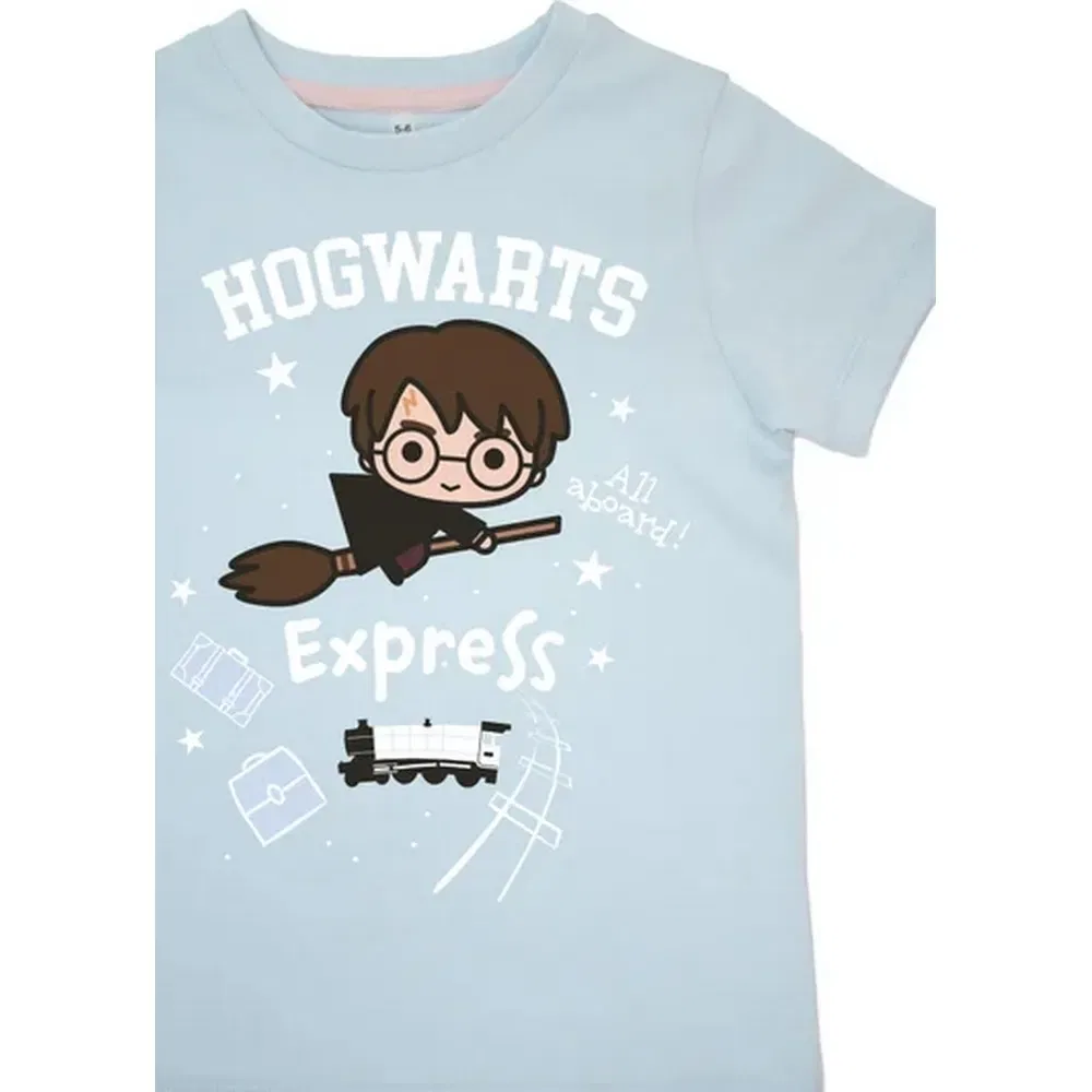 Пижама с Хогвартс-Экспресс Harry Potter, нежно-голубой — фото 2
