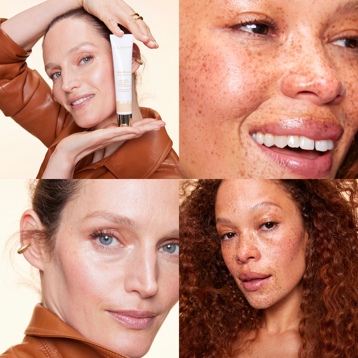 Тональная основа Skin Illusion Tinted Moisturizer SPF 25 Clarins, 01 (40 ml) — фото 4