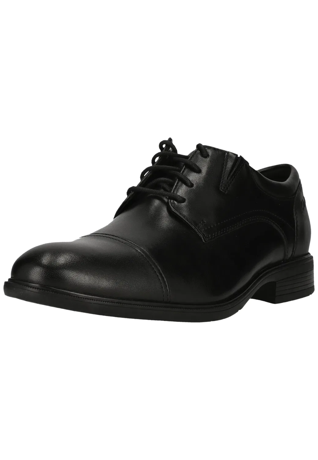 Бизнес-туфли с мыском, Clarks, черная кожа