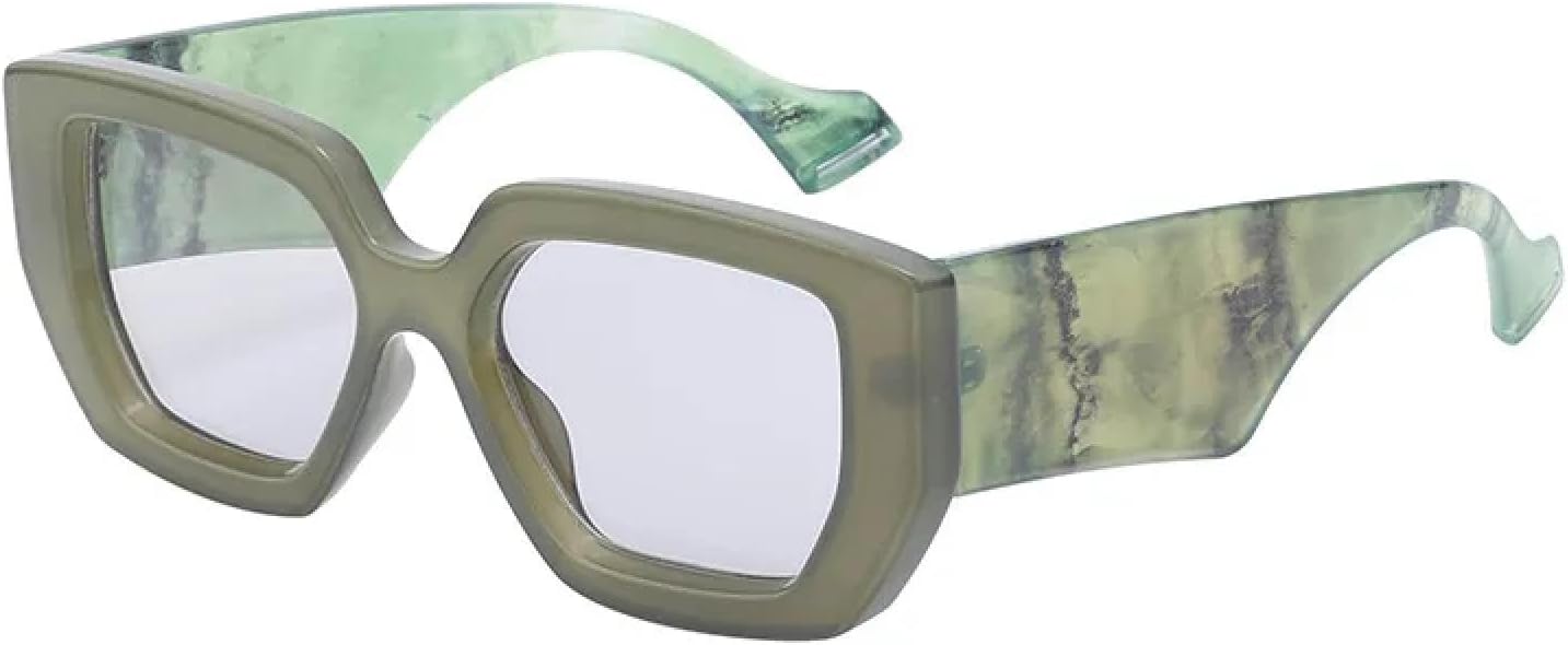 

Солнцезащитные очки с защитой от УФ-излучения UV400 | Панк-очки в крупной оправе для женщин и мужчин | Для занятий спортом на открытом воздухе и вождения DSVIGF, Greenflower