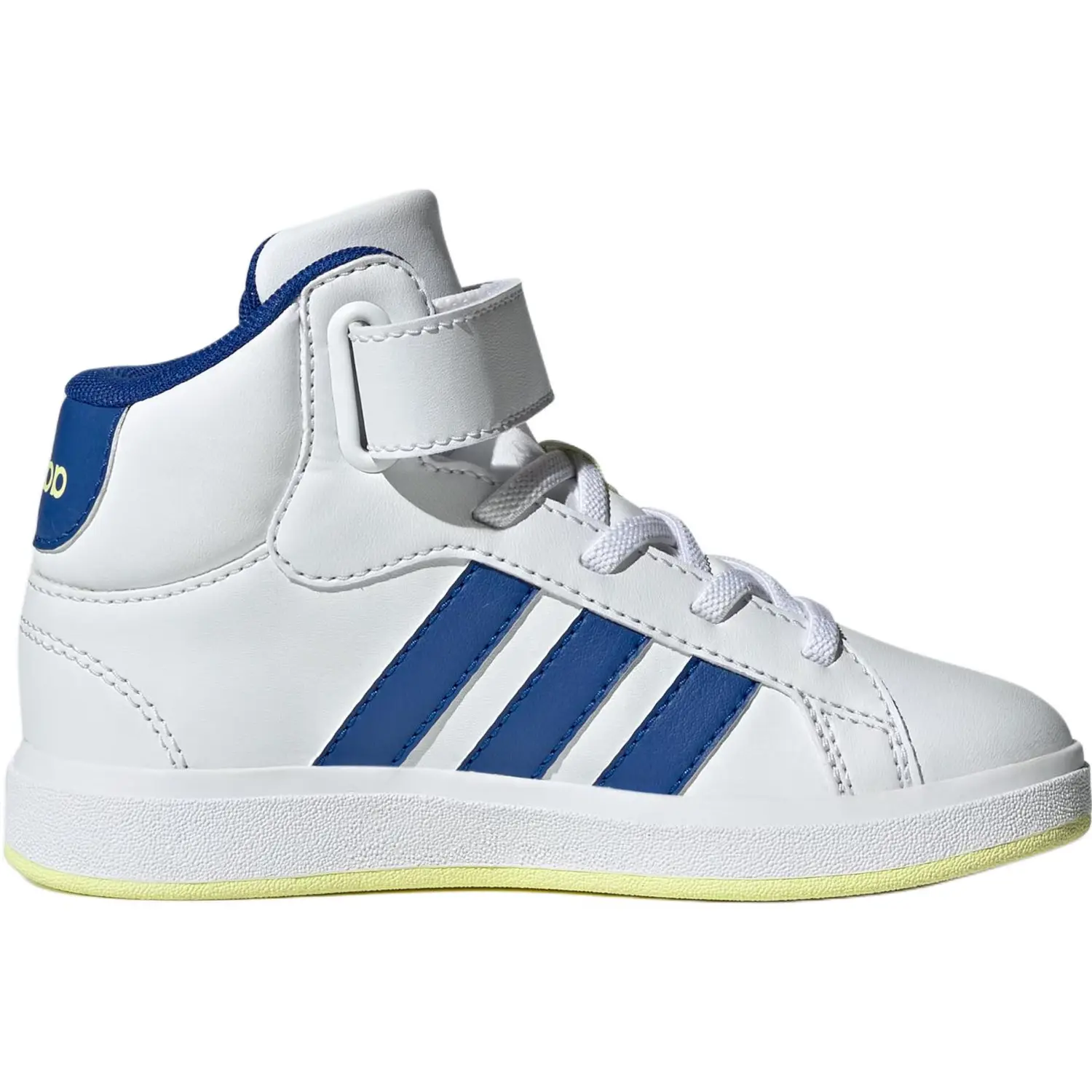 GRAND COURT Kids" Скейтбординговая обувь для детей Adidas, цвет White/Royal Blue/Yellow — фото 2