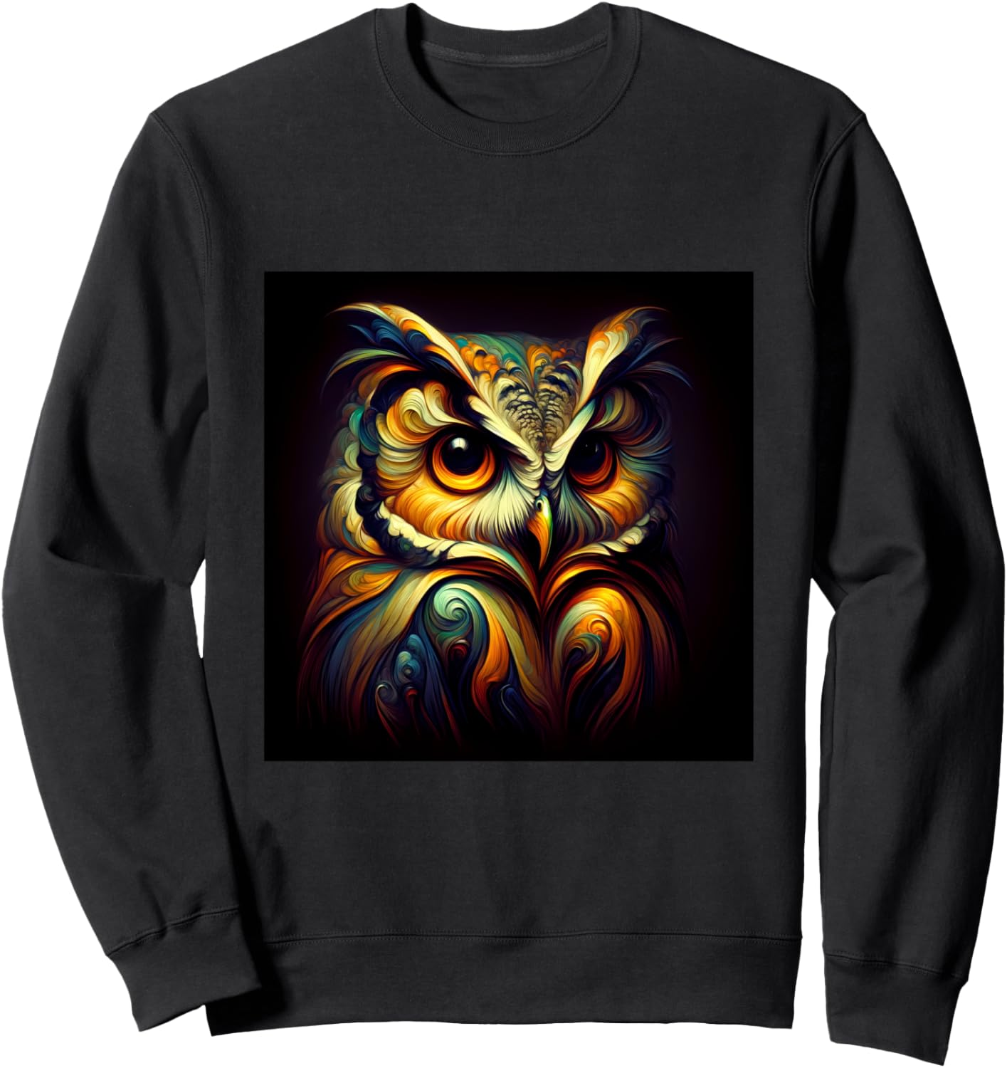 

Толстовка древнегреческая сова, яркая птица, гик, бохо, природа Owl Gifts And Shirts, черный