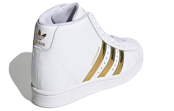 Кроссовки суперзвезда вверх Adidas, белый — фото 4