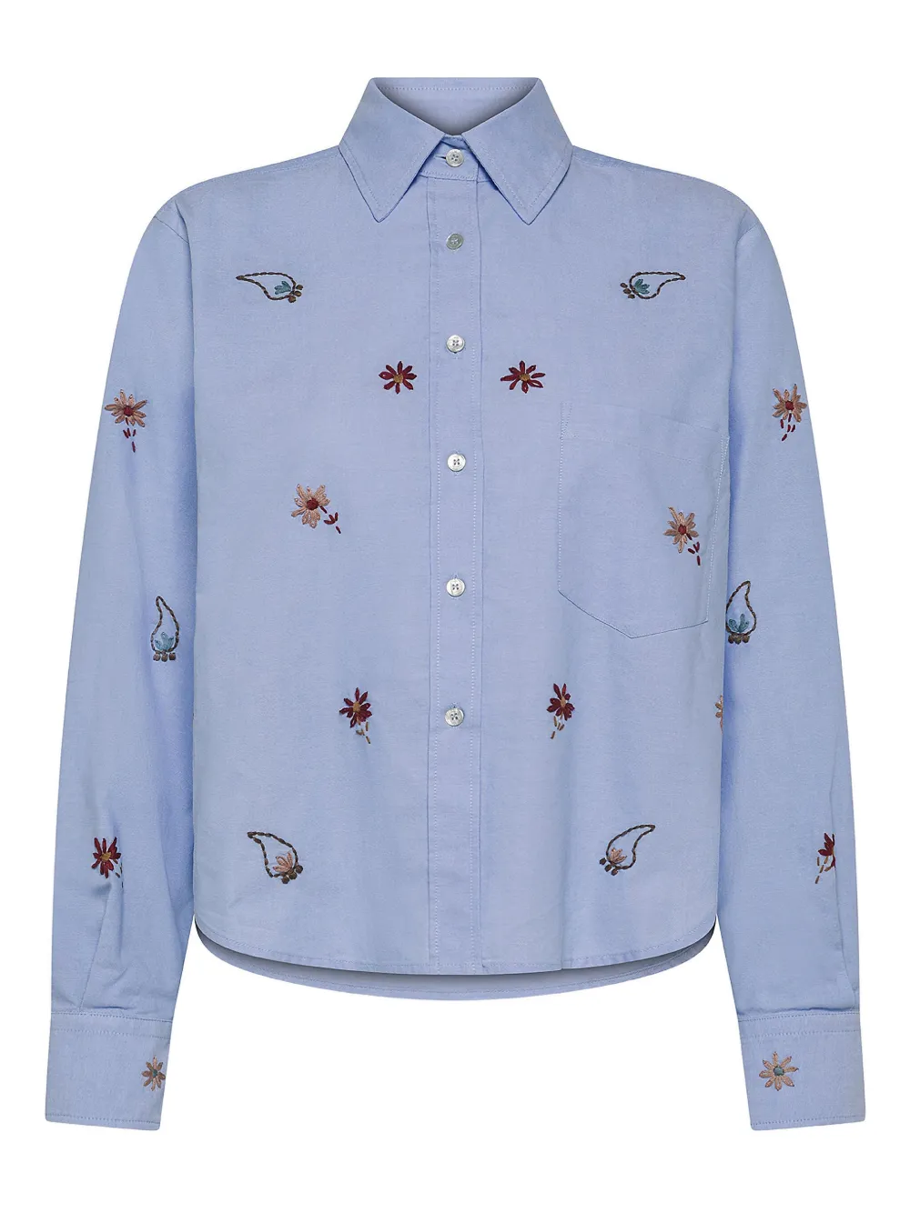 

Топ с вышивкой Seventy, синий