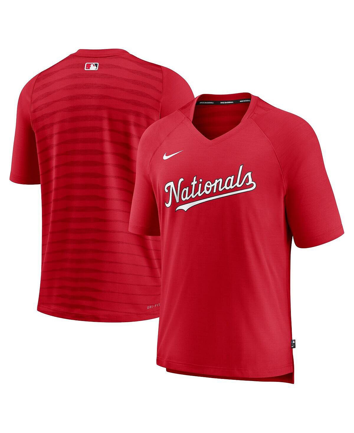 

Мужская красная футболка Washington Nationals Authentic Collection Pregame Raglan Performance с v-образным вырезом Nike, Красный, Мужская красная футболка Washington Nationals Authentic Collection Pregame Raglan Performance с v-образным вырезом Nike