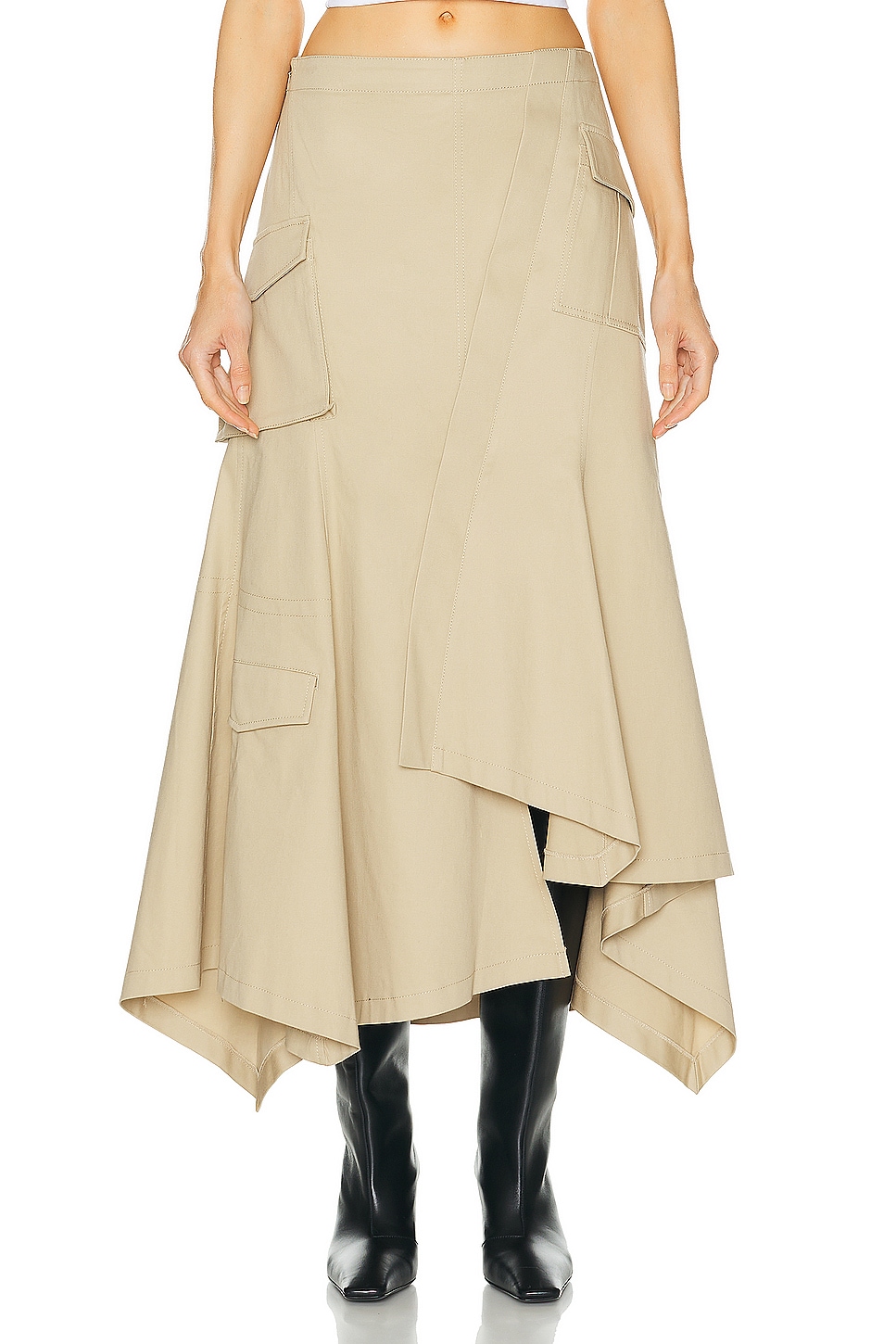 

Юбка миди от Marianna Noma L'Academie, Light Khaki