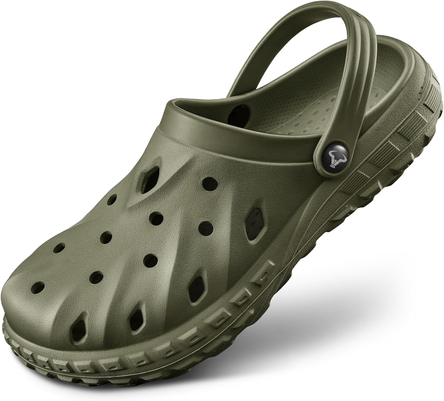 

Сабо KEMISANT - удобные мюли сандалии для мужчин и женщин, водонепроницаемые, с амортизированной стелькой, поддержкой свода стопы, легкие из EVA, оливковый