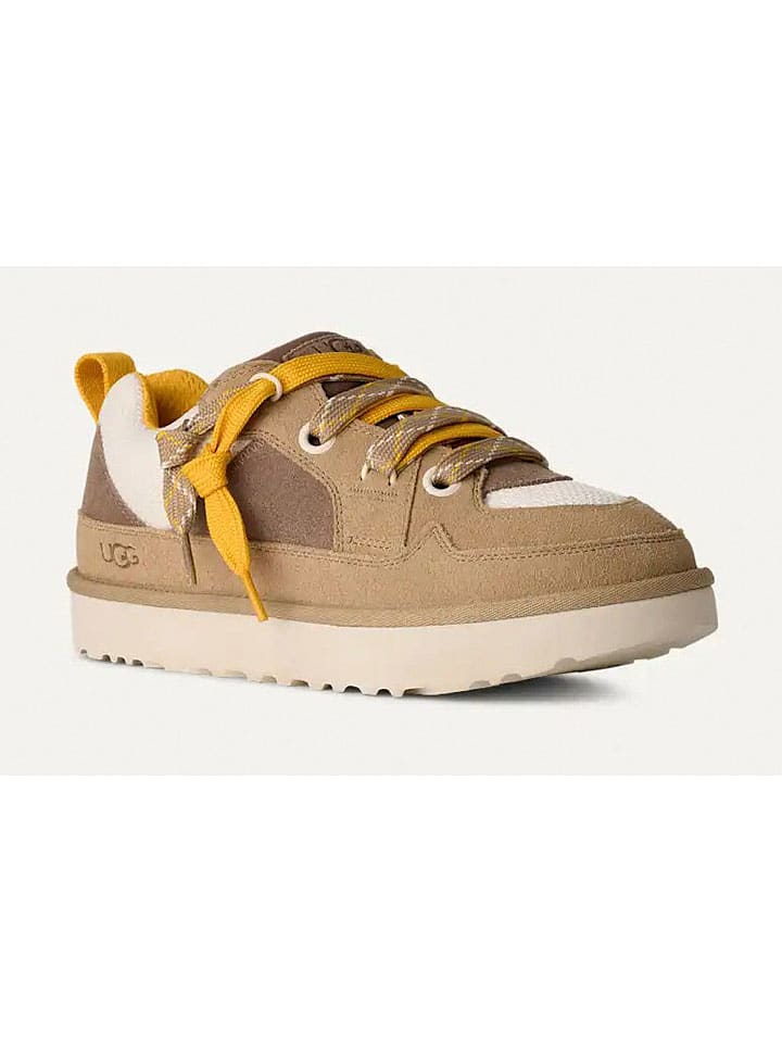 UGG Кожаные кроссовки "Lowmel" светло-коричневого цвета — фото 2
