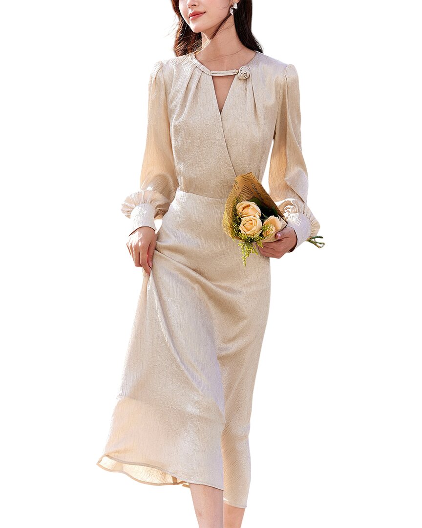 

OUNIXUE Макси-платье, Champagne