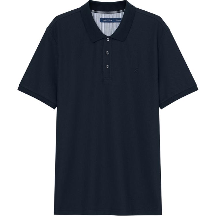 

Мужские рубашки поло с воротником-поло, умеренно прямой крой Nautica, 4nv темно-синий (241)