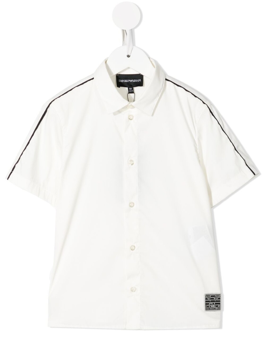 

Рубашка с кантом Emporio Armani Kids, белый