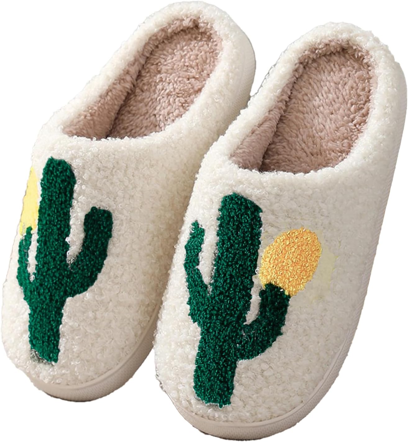 

Рождественские тапочки-оленята для женщин и мужчин, праздничные тапочки на Хэллоуин, домашние тапочки Afellicy, Cactus