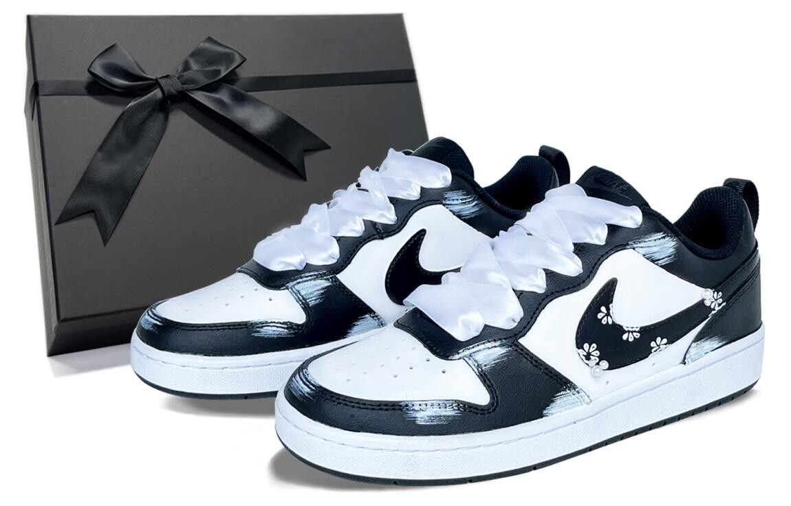 

Кроссовки Nike Court Borough Skateboarding Shoes Women's Low-top Black/white, белый