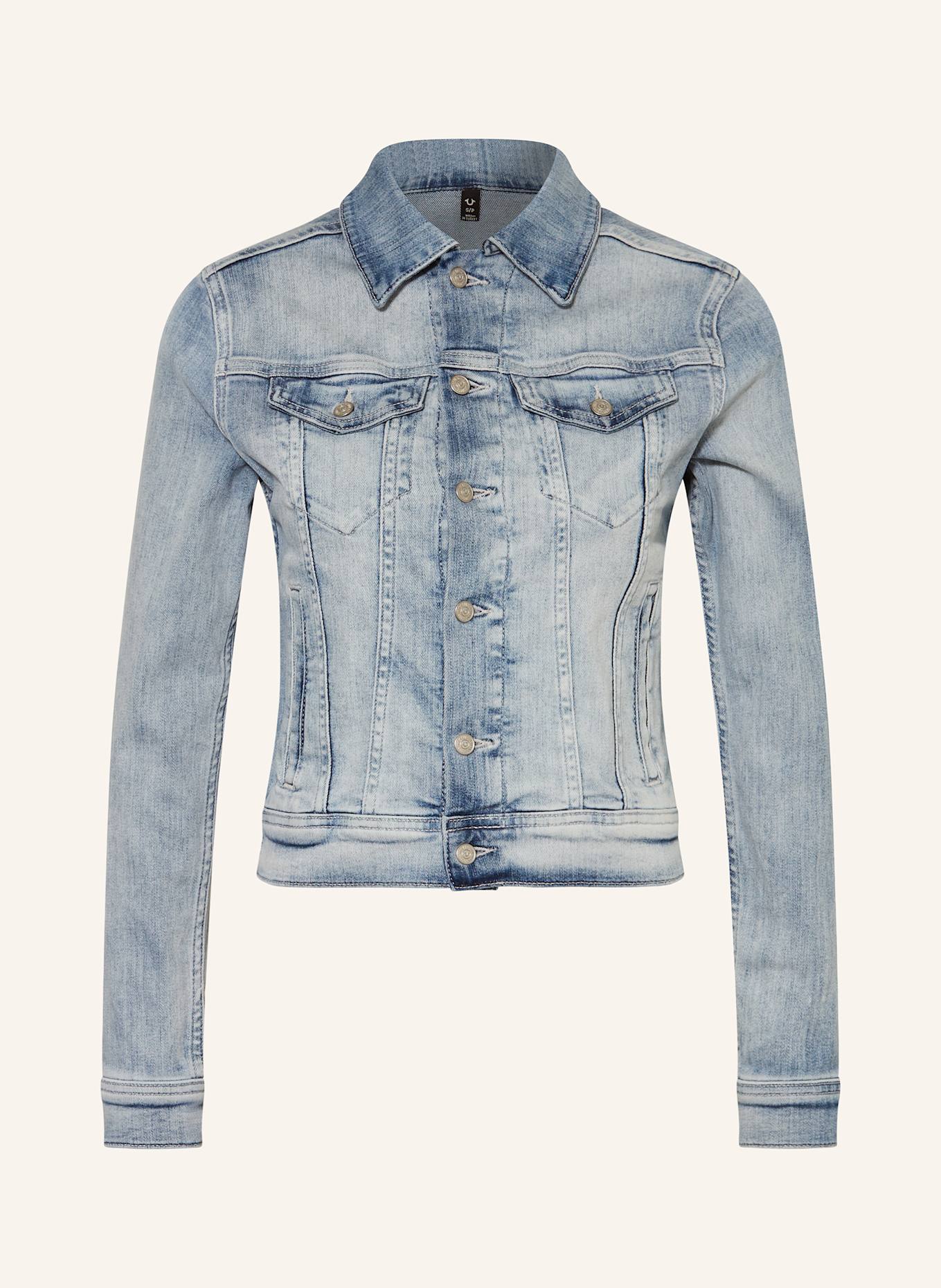 

Укороченная джинсовая куртка True Religion, голубой