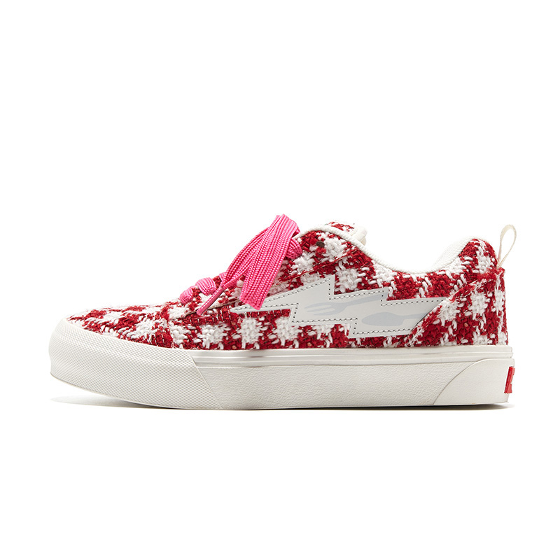 Пухлые кроссовки Low Top Skateboard Shoes унисекс TINMUU, Cherry красный Shoelace — фото 3