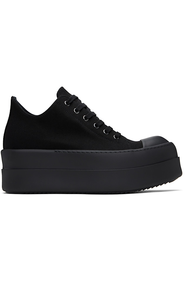 

Голливудские низкие кроссовки с двойным бампером Sneaks Rick Owens Drkshdw, черный