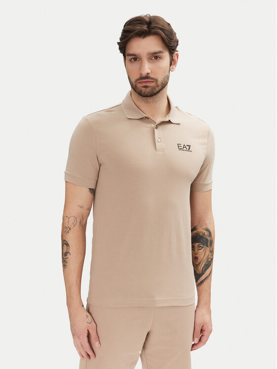 

Рубашка поло стандартный крой 8NPF14 PJVQZ U6155 Ea7 Emporio Armani, бежевый