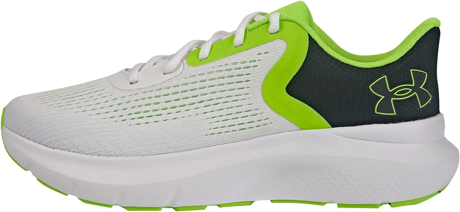 Мужские кроссовки Under Armour Charged Rogue 5, белый/черный/зеленый — фото 4