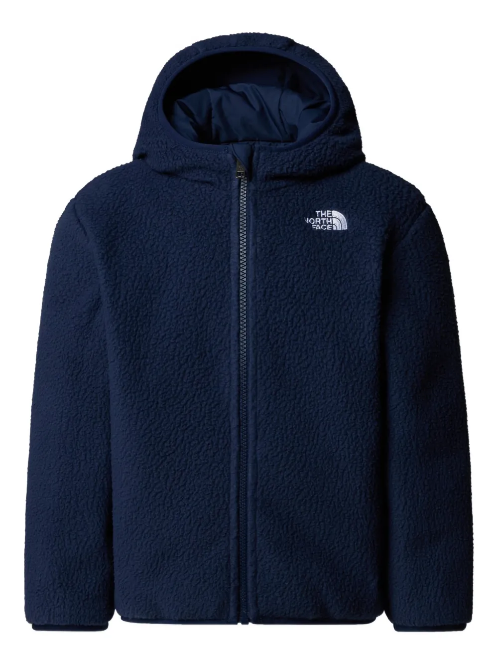 Стеганая куртка с вышитым логотипом The North Face Kids, синий — фото 3
