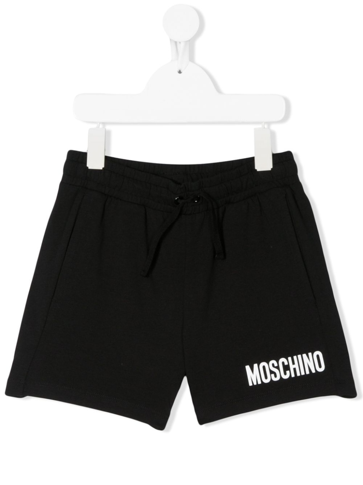 

Moschino Kids спортивные шорты с логотипом, черный