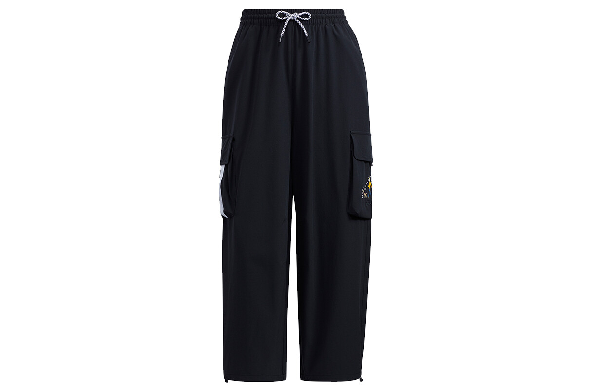 

Трикотажные спортивные штаны женские черные Adidas Neo