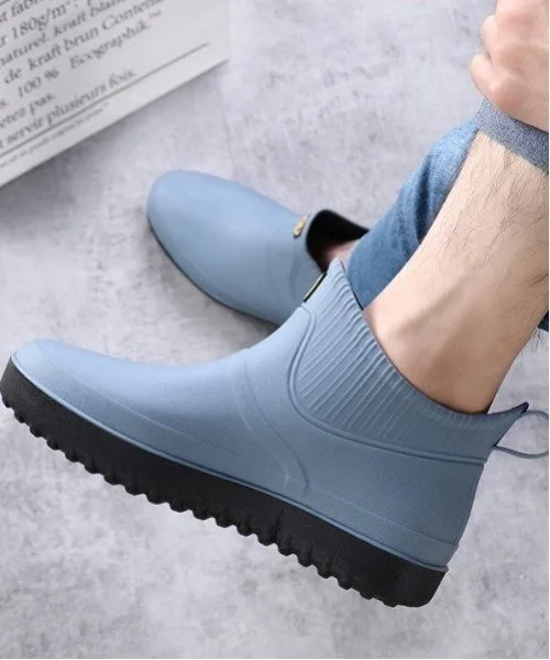 Мужские/(M) нескользящие дождевые туфли aimoha Aimoha Mens, blue — фото 2